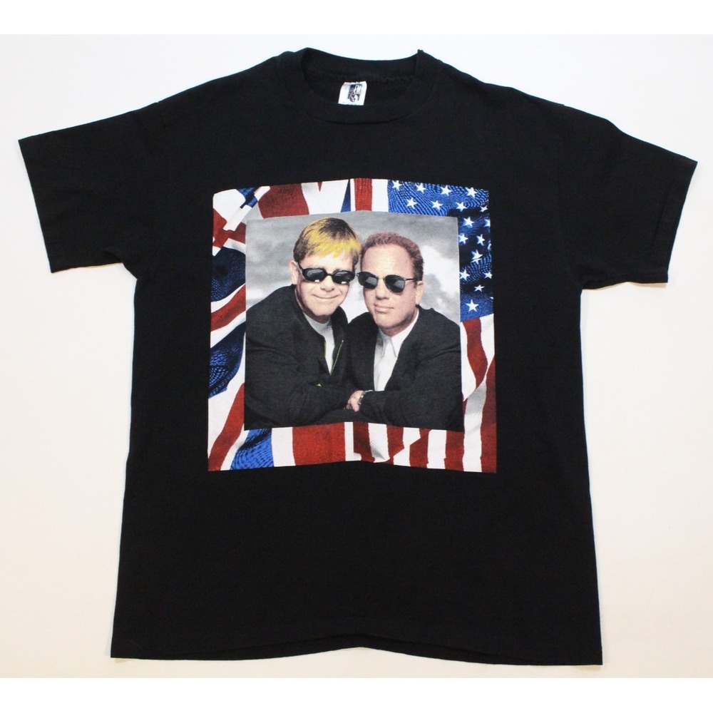 Vintage Elton John Billy Joel 1994 Tour Shirt Made In USA Mens‎ XL Single Stitch